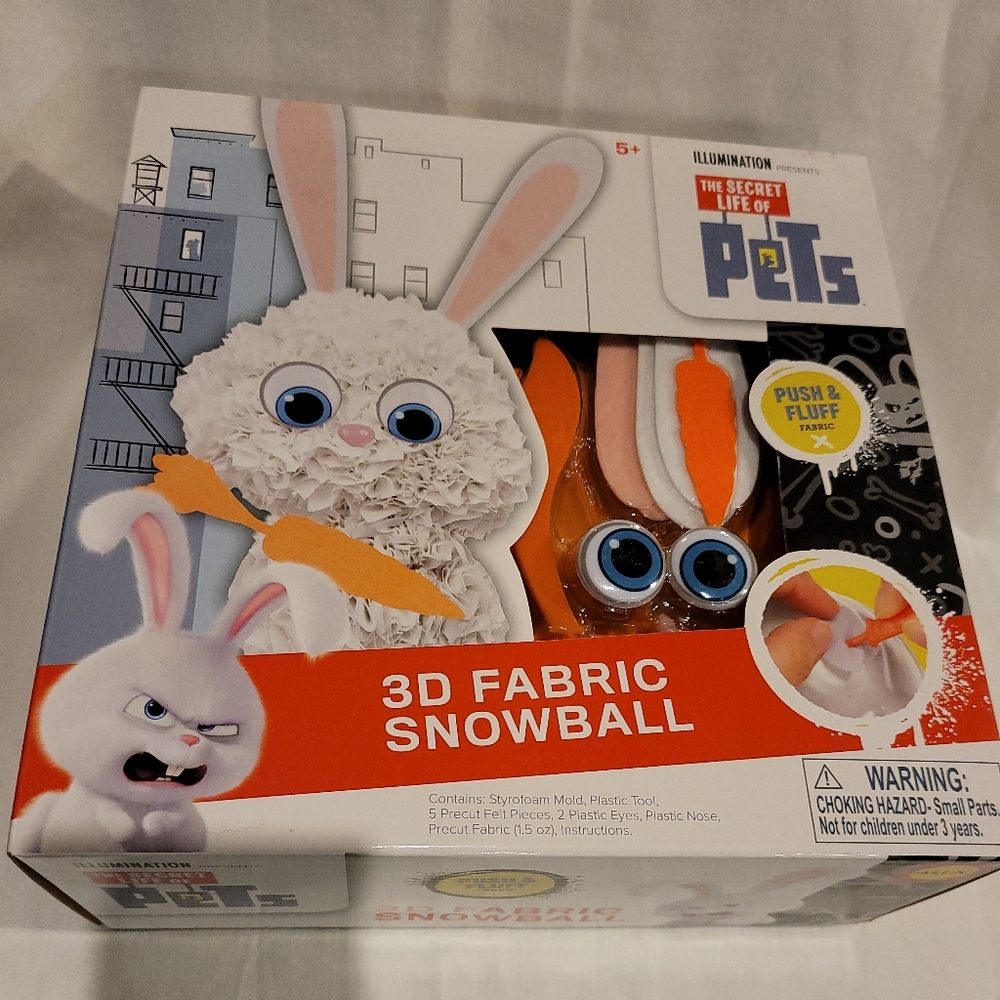 3 D Fabric  Snowball